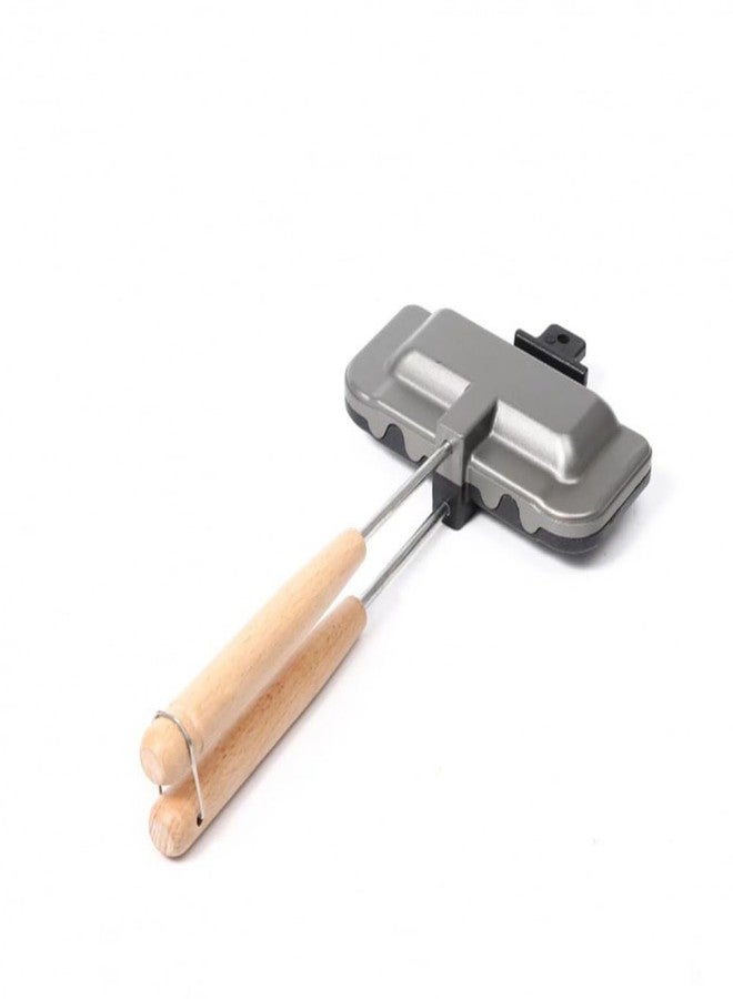 Gaderth Sandwich Maker, Double-Sided Hot Dog Toaster, Nonstick Sandwich Skillet with Removable Handle,Sandwich Baking Pan for Indoor Outdoor Camping Home Kitchen Breakfast - Image 1